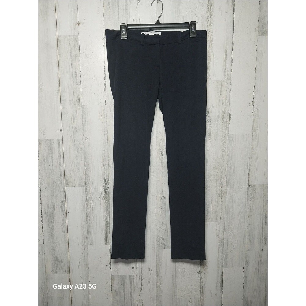 Diane Von Furstenberg Women's Size 4 Navy Blue Slim Leg Pants